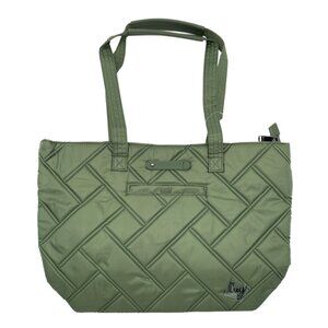 Lug Skyliner RFID Tote - Olive Green, Water-Repellent, Multi-Pocket with Trolley